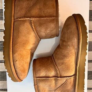 UGG classic mini II in chestnut.